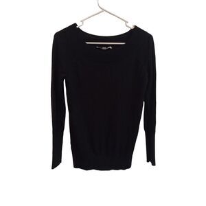 J.Crew crew ribbed crew neck black sweater